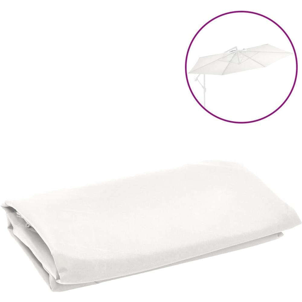 Telo di Ricambio per Ombrellone Bianco Sabbia 350 cm - Foto 1