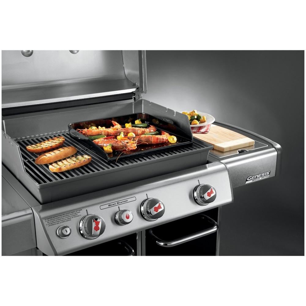 Piastra in Ghisa Smaltata per Barbecue a Gas Colore Nero - Foto 2