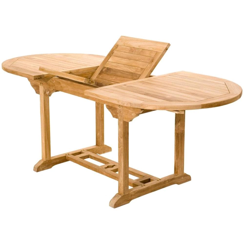 Tavolo Da Giardino Ovale E 4 Sedie E 2 Poltrone In Teak Kajang - Foto 2