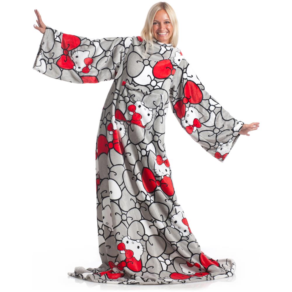 Coperta Con Maniche Hello Kitty In Pile Deluxe Multicolore - Foto 1