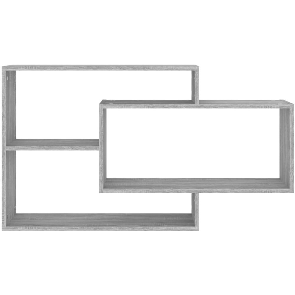 Mensola A Muro Grigio Sonoma 104x20x58,5 Cm Legno Multistrato - Foto 3