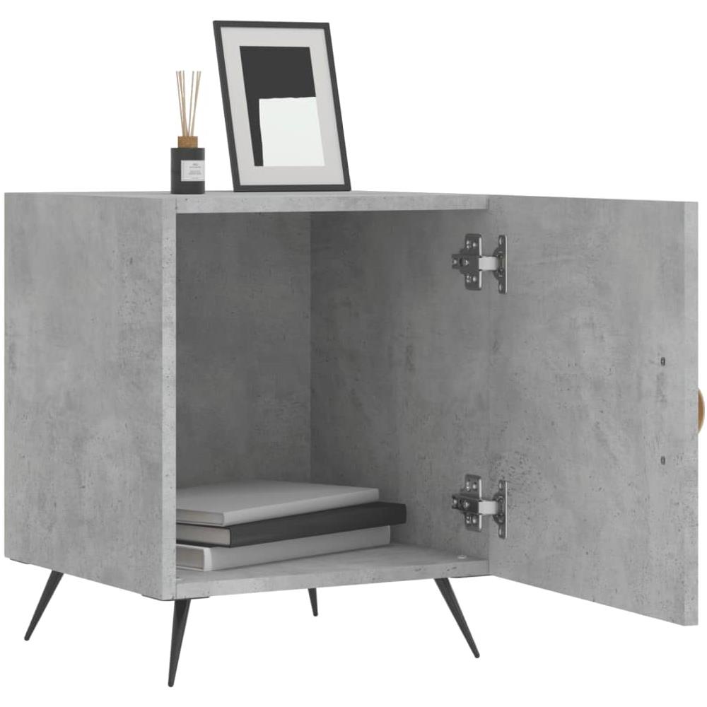 Comodini 2 Pz Grigio Cemento 40x40x50 Cm In Legno Multistrato - Foto 3