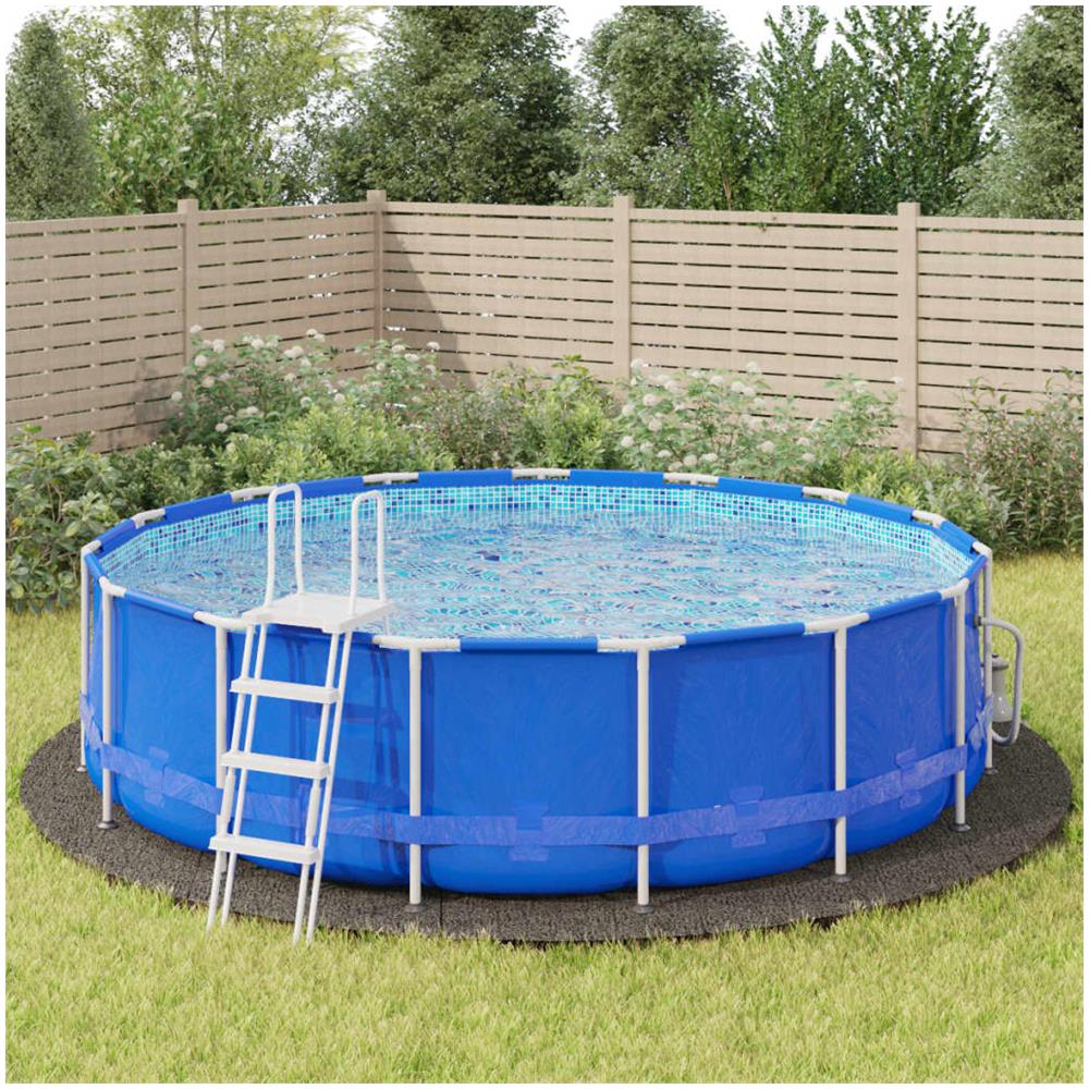 Telo Sotto Piscina Grigio Chiaro 550 Cm Geotessile Poliestere - Foto 1