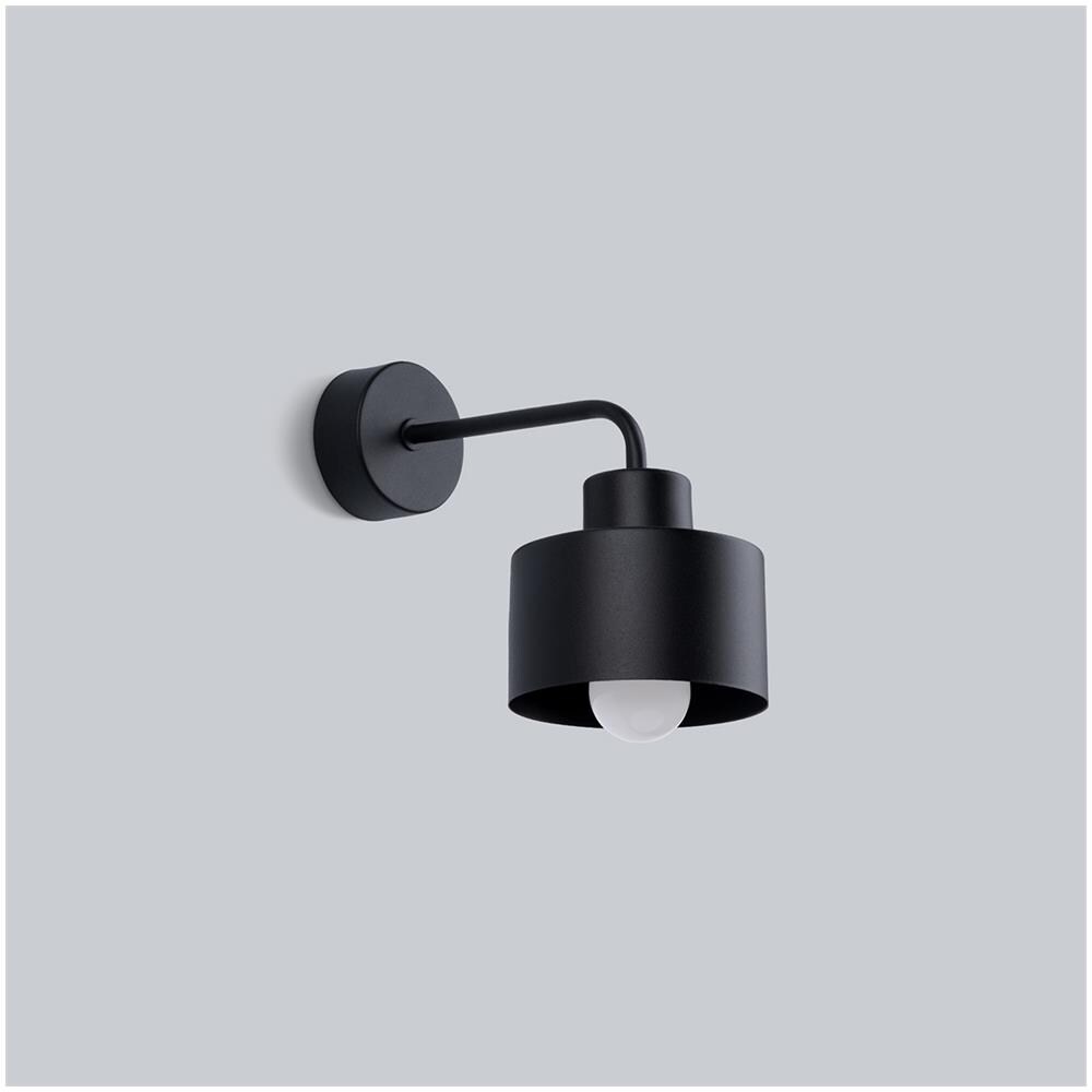 Lampada Da Parete Savar 1 Nero Sl. 1129 - Moderno Lampade Da Parete Nero 20x22x20 Cm - Foto 2