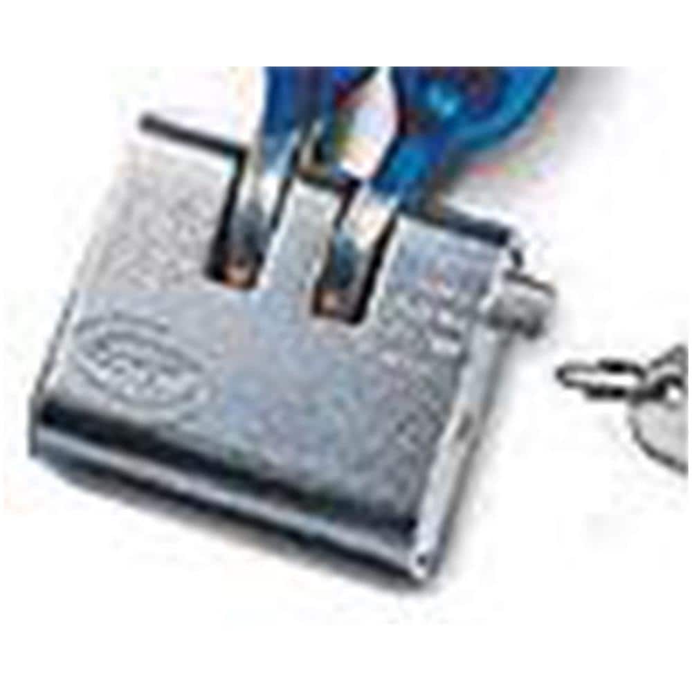 Lucchetto Catenaccio Corazzato Acciaio Doppia Mandata 80mm - Foto 2