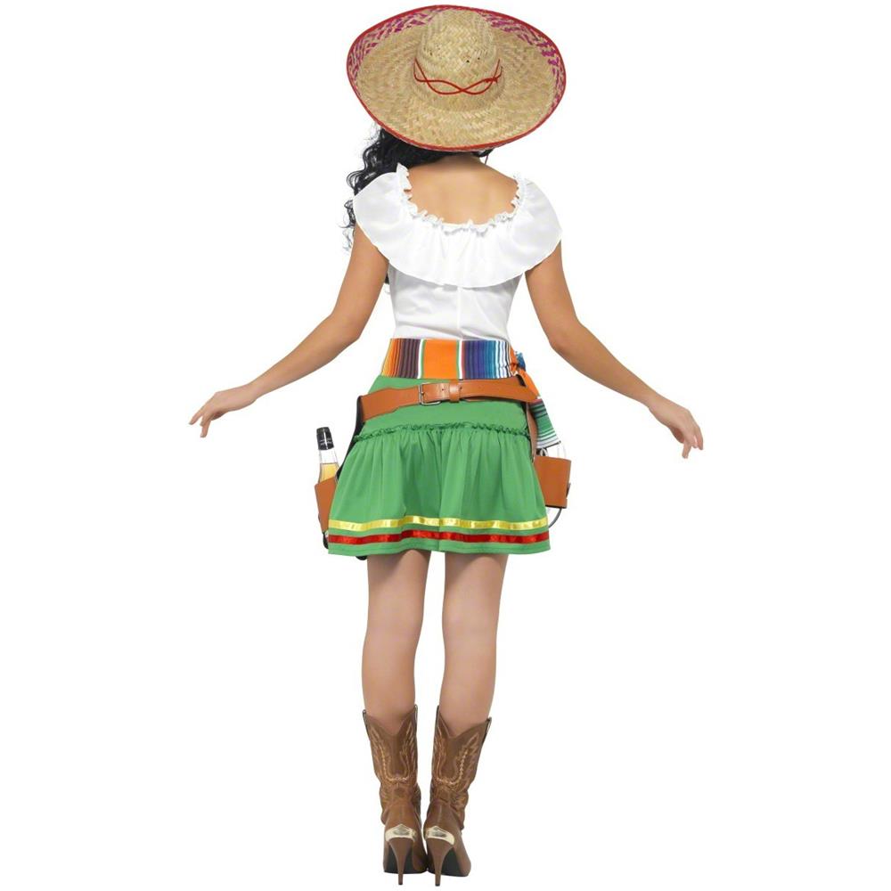 Costume Da Tequilera Messicana Per Donna - Taglia: S - Foto 2
