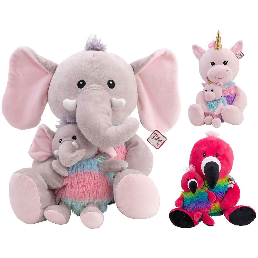 Giochi Pelux Animali Mamma Con Baby Cm 37 Cm18 - Foto 1