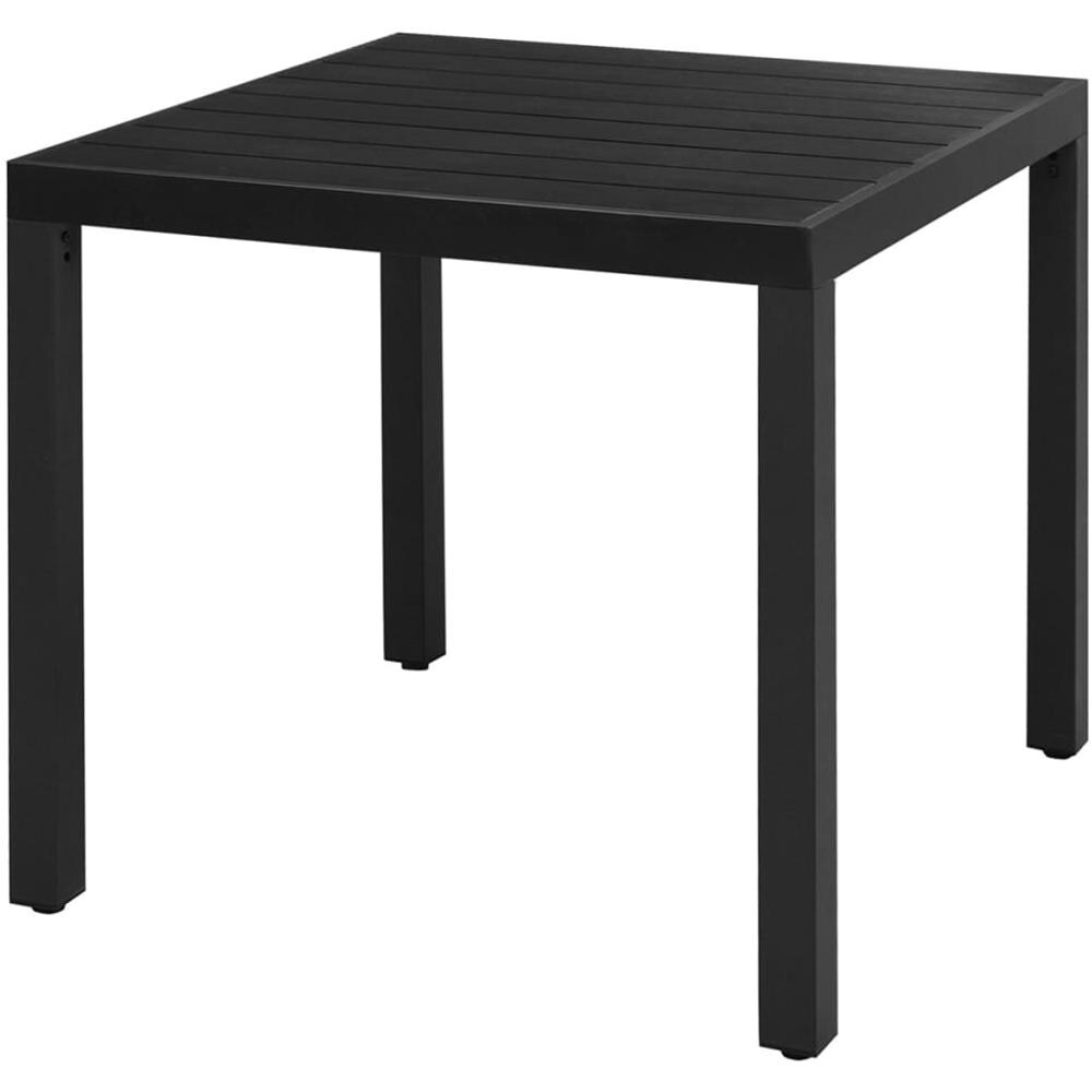 Set Da Pranzo Da Giardino 5 Pz In Rattan Pvc Nero - Foto 2