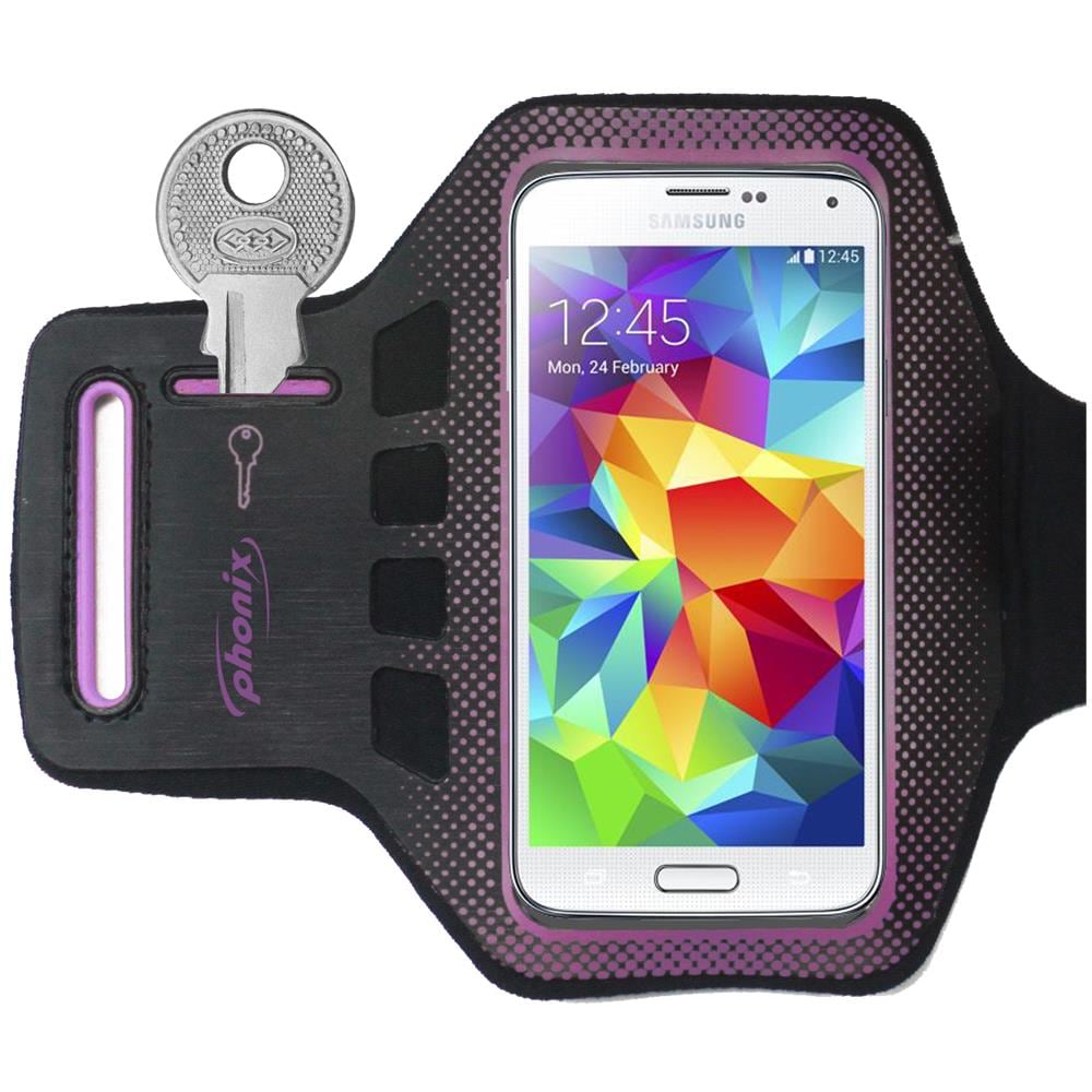 Phonix PARMBLP 5.1" Fascia da braccio Grigio, Rosa custodia per cellulare - Foto 1