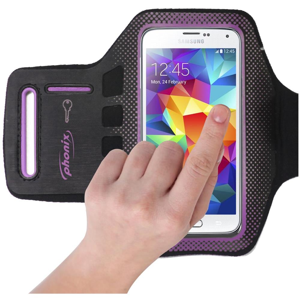 Phonix PARMBLP 5.1" Fascia da braccio Grigio, Rosa custodia per cellulare - Foto 2
