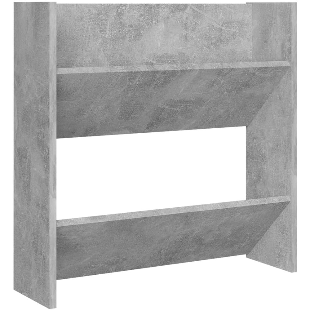Scarpiera A Muro Grigio Cemento 60x18x60 Cm In Truciolato - Foto 2