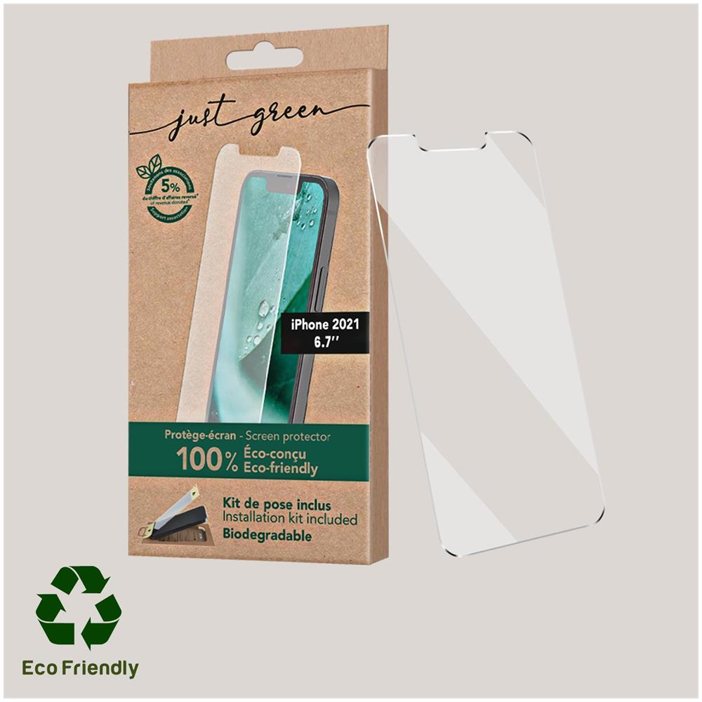 Vetro Temperato 9h Iphone 13 Pro Max Kit Di Posa 100% Biodegradabile - Foto 5