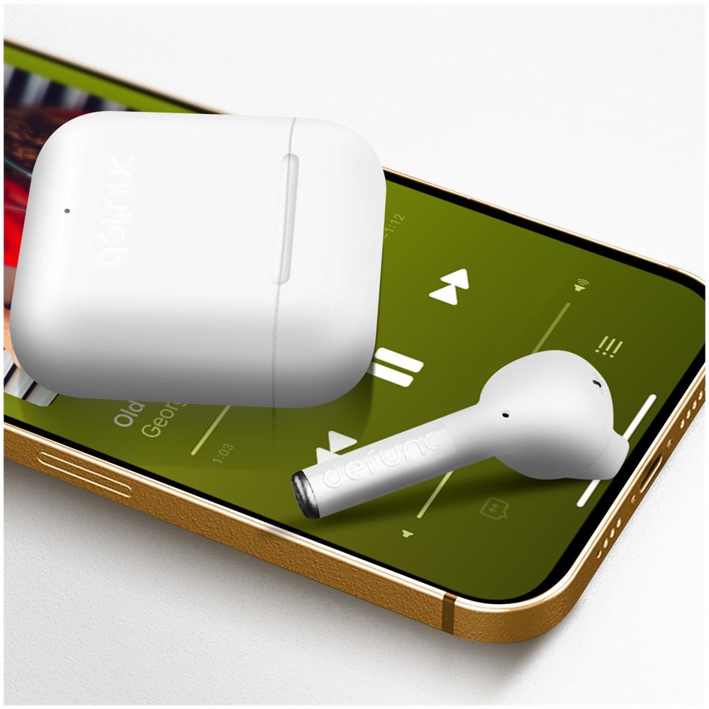 Auricolari Bluetooth Sport Ipx4 Comando Touch Autonomia 5h Defunc Bianco - Foto 2