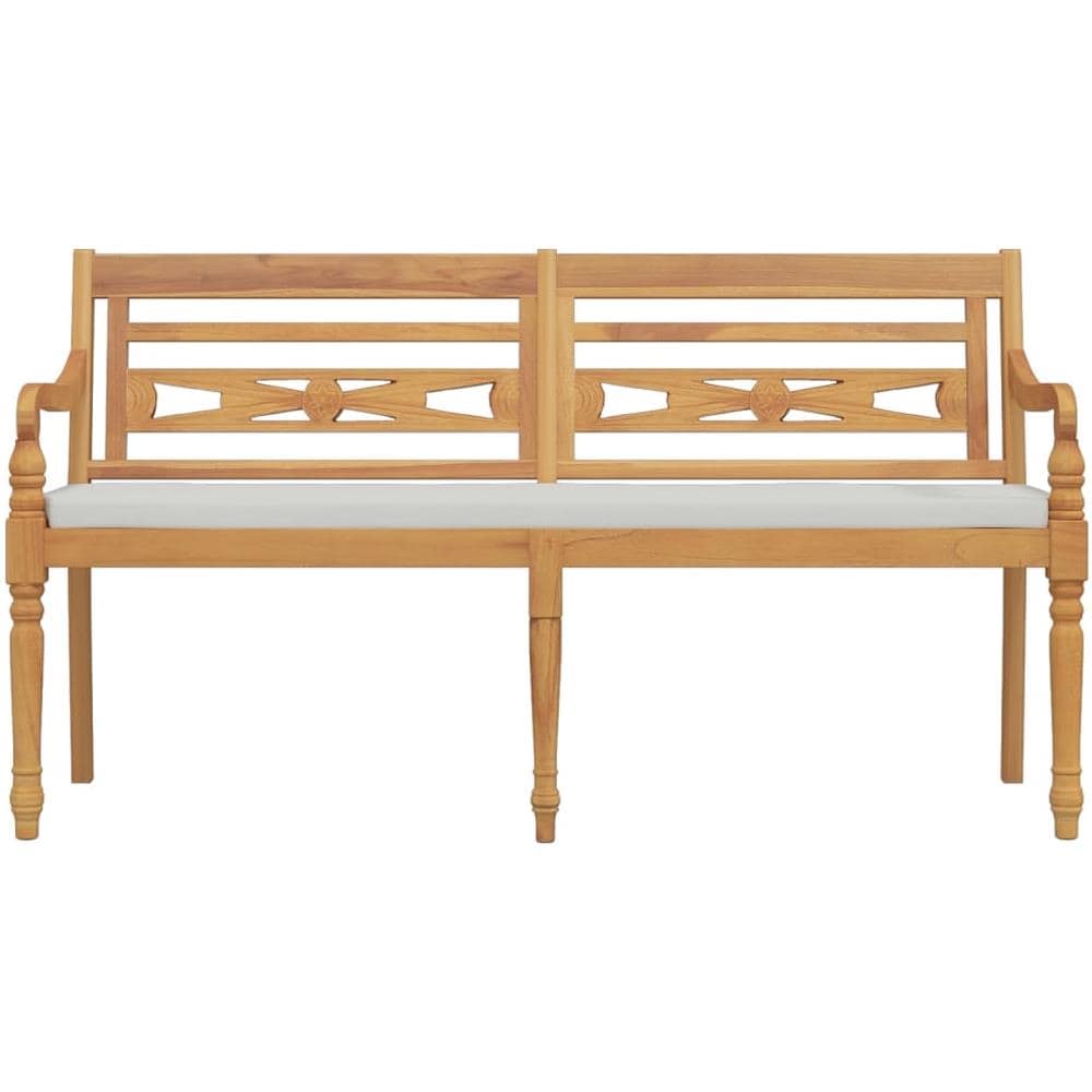 Panchina Batavia Con Cuscino 150 Cm In Legno Massello Di Teak - Foto 3