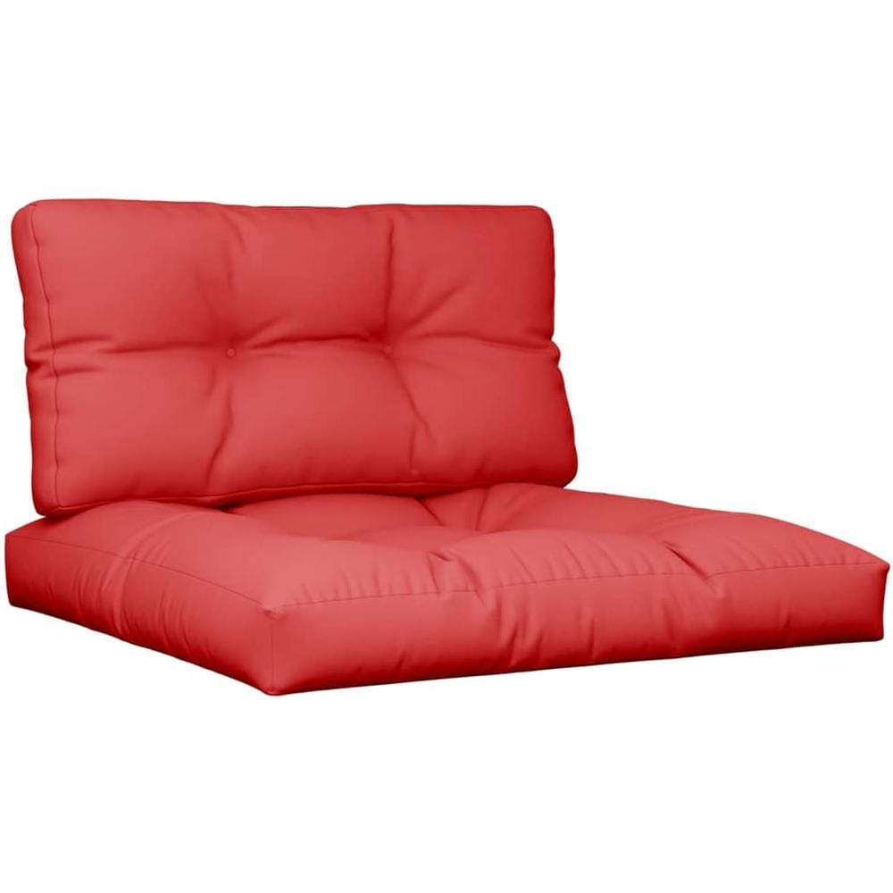 Cuscini Per Divani In Pallet 2 Pz Rosso In Tessuto - Foto 2