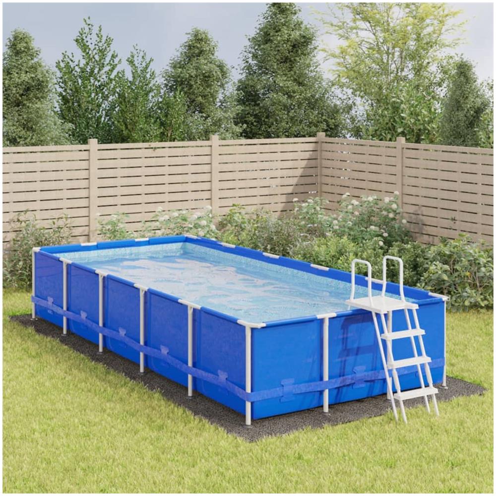 Telo Sotto Piscina Grigio Chiaro 750x370 Geotessile Poliestere - Foto 1