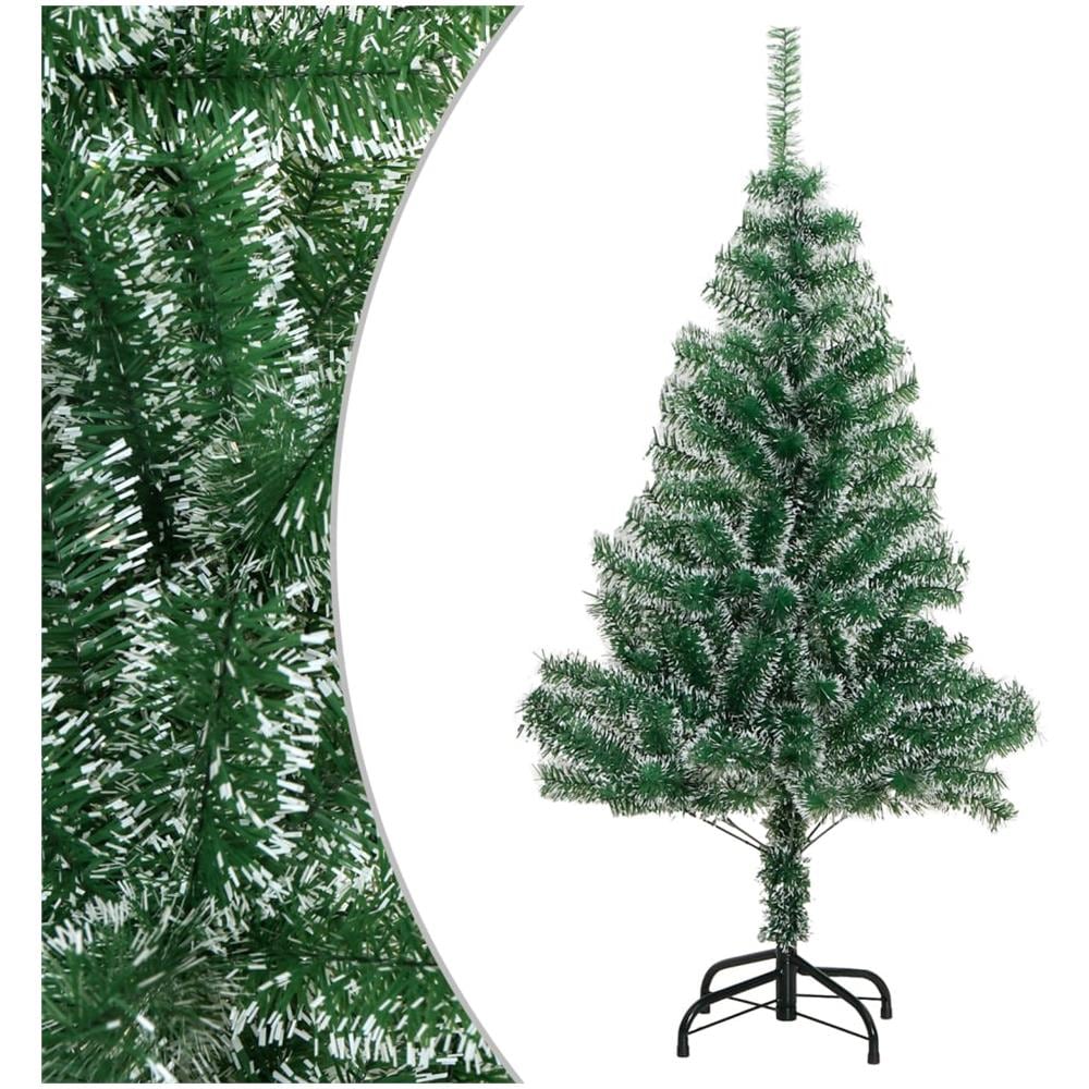 Albero Di Natale Artificiale Con Neve Fioccata Verde 120 Cm - Foto 1