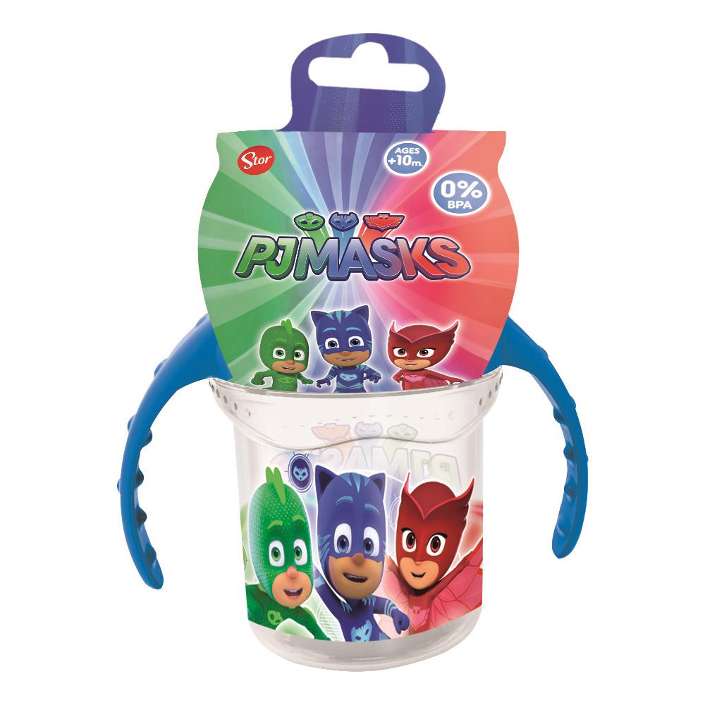 Tazza da viaggio PJmasks super pigiamini con manici e beccuccio in silicone 270 ml - Foto 2