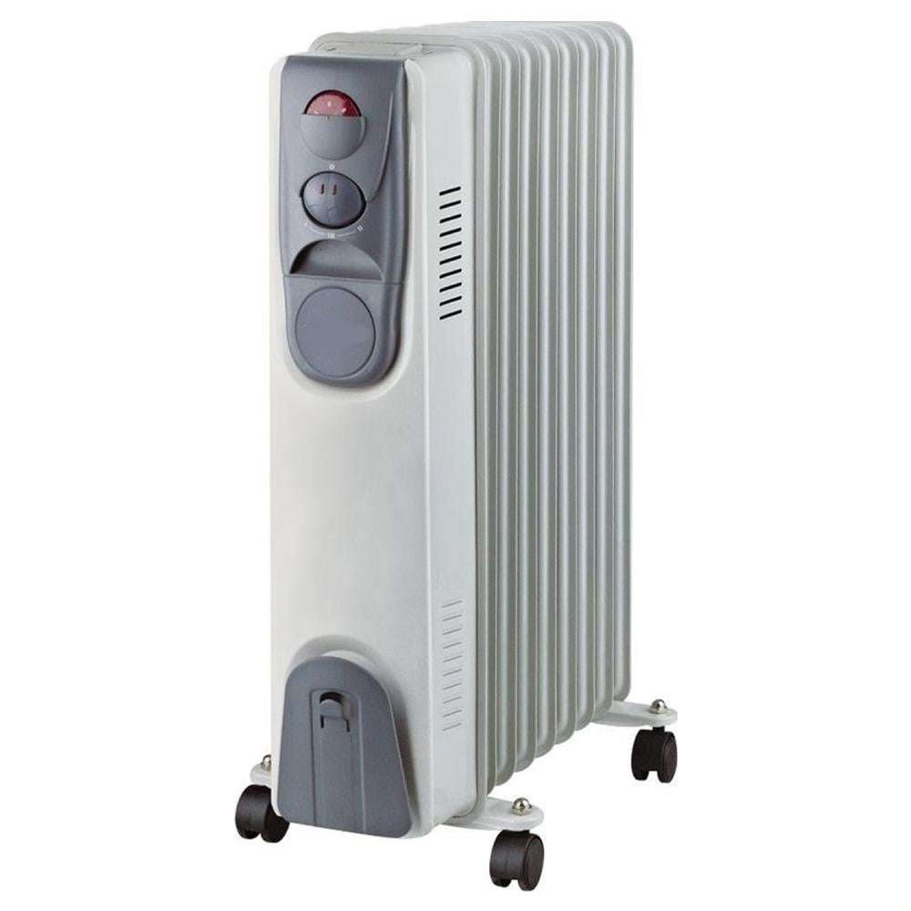 Stufa radiatore ad olio 9 elementi 2000 Watt 230 Volt con ruote - Foto 2