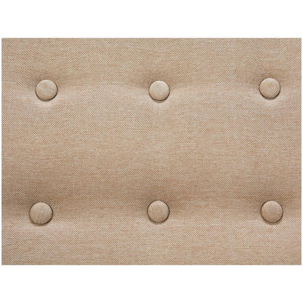 Divano 3 Posti Beige Imbottito In Tessuto Motala - Foto 2