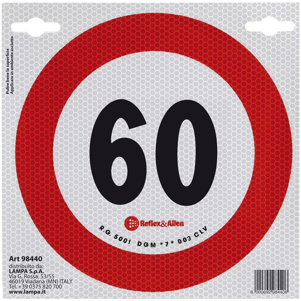 98440 Contrassegno Limite Velocita' 60 Km-h - Foto 2
