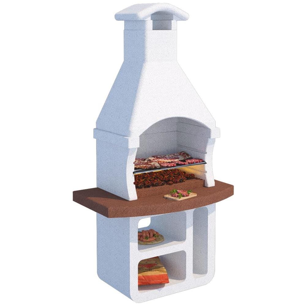 Barbecue Bbq In Muratura Cemento L114xp67xh214cm Con Griglia Inox Beton - Foto 1