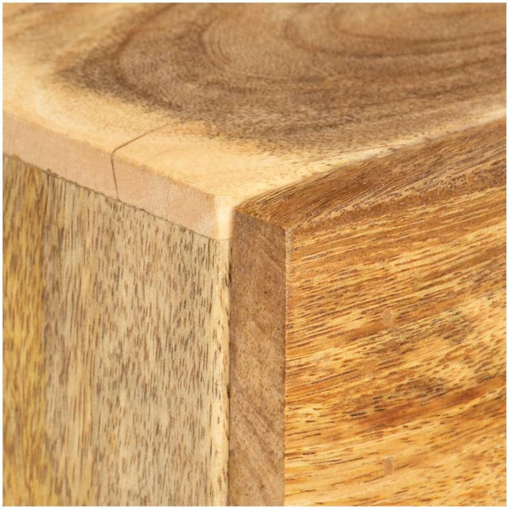 Comodino 40x30x50 Cm In Legno Massello Di Mango - Foto 2
