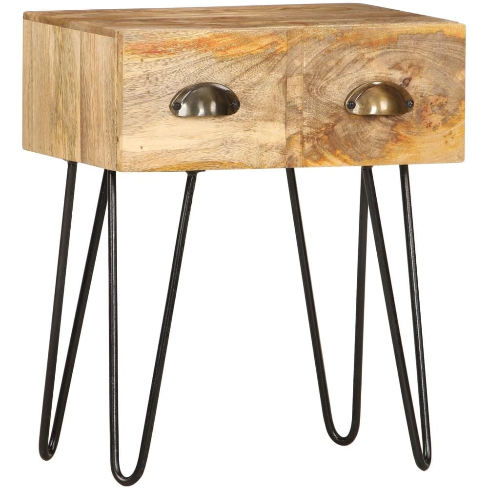 Comodino 40x30x50 Cm In Legno Massello Di Mango - Foto 15