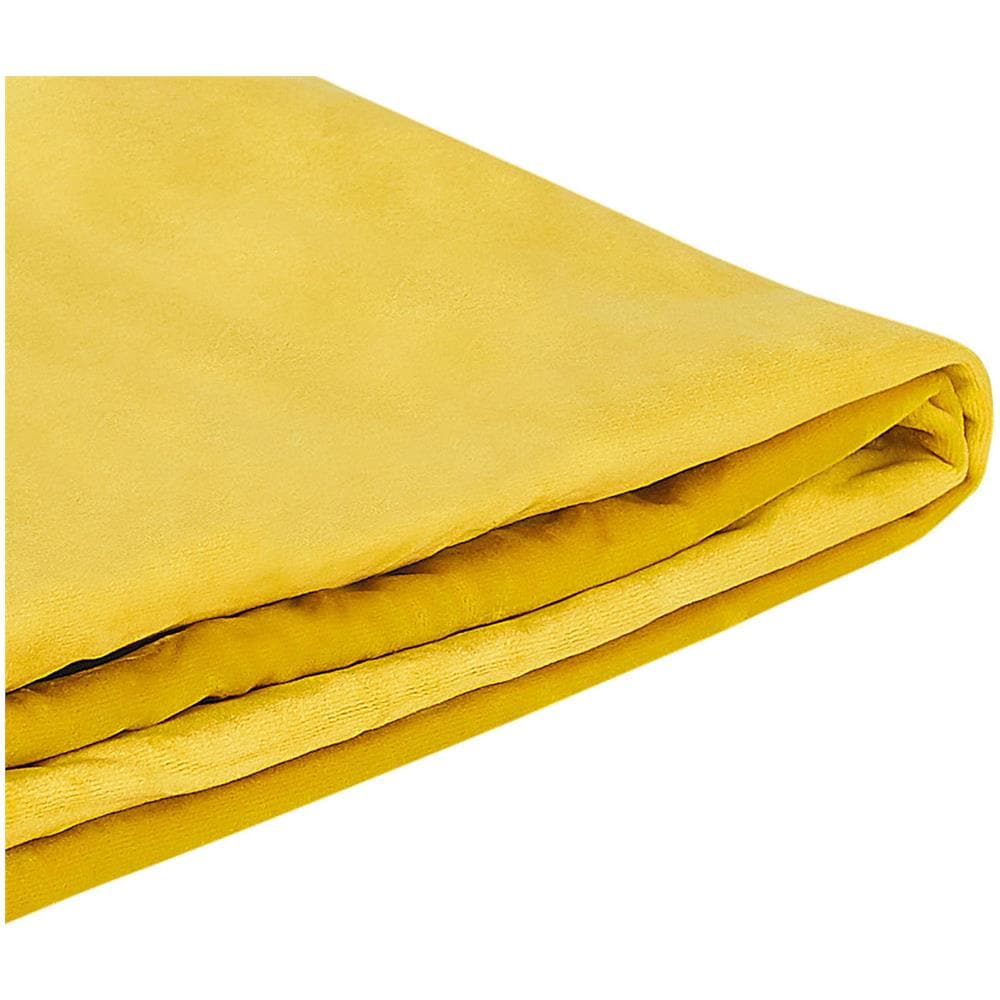 Fodera Per Letto Fitou Velluto Giallo 180 X 200 Cm - Foto 1