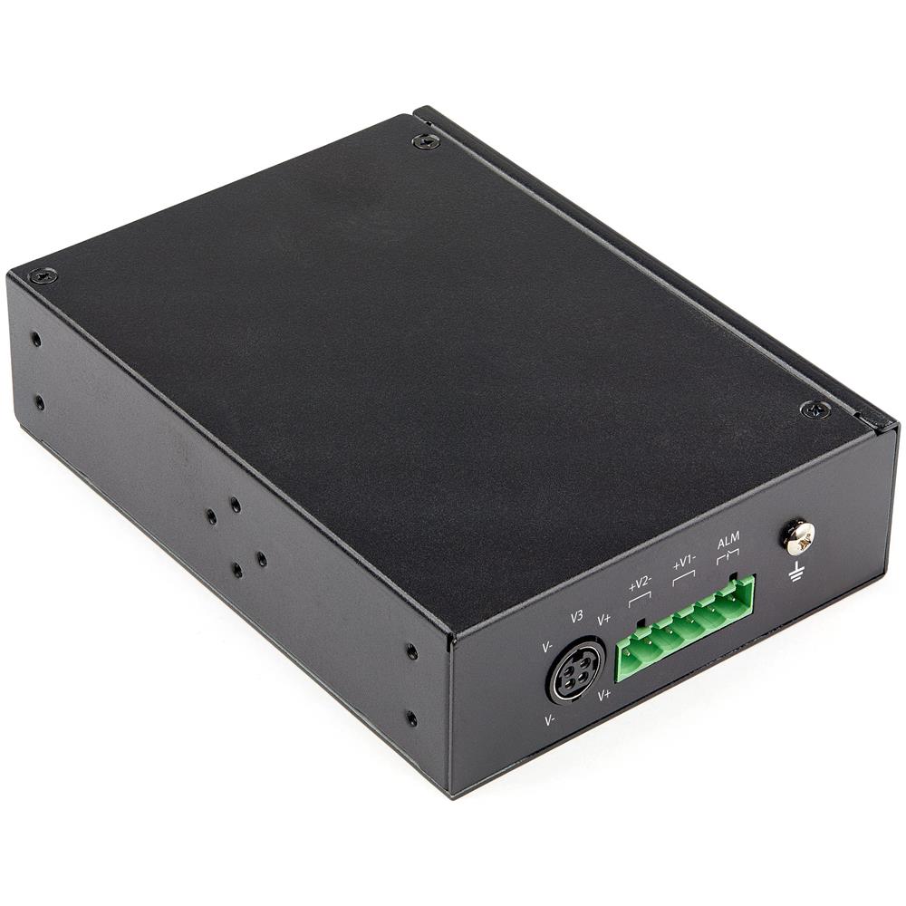 Switch rete LAN industriale a 6 porte - 4 porte PoE RJ45 + 2 slot SFP 30W - 10/100/1000Mbps Power over Ethernet - Commutatore /Hub gigabit switch - Montabile su guida DIN / -40&deg;C to 75&deg;C - Foto 2