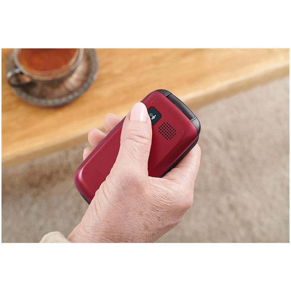 Senior Phone Display 2.4" con Tasti Grandi + Tasto SOS Colore Rosso - Europa - Foto 4