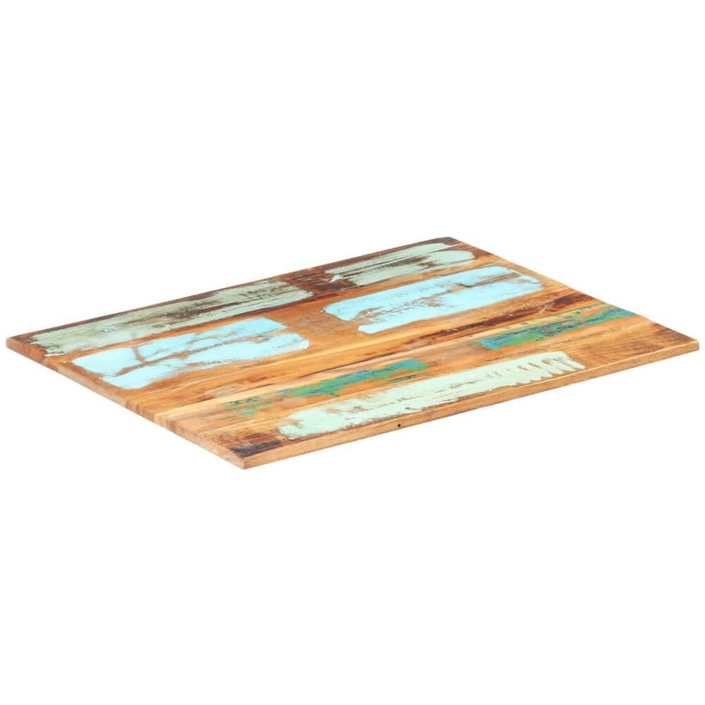 Piano Tavolo Rettangolare 60x80 Cm 15-16 Mm Legno Di Recupero - Foto 1