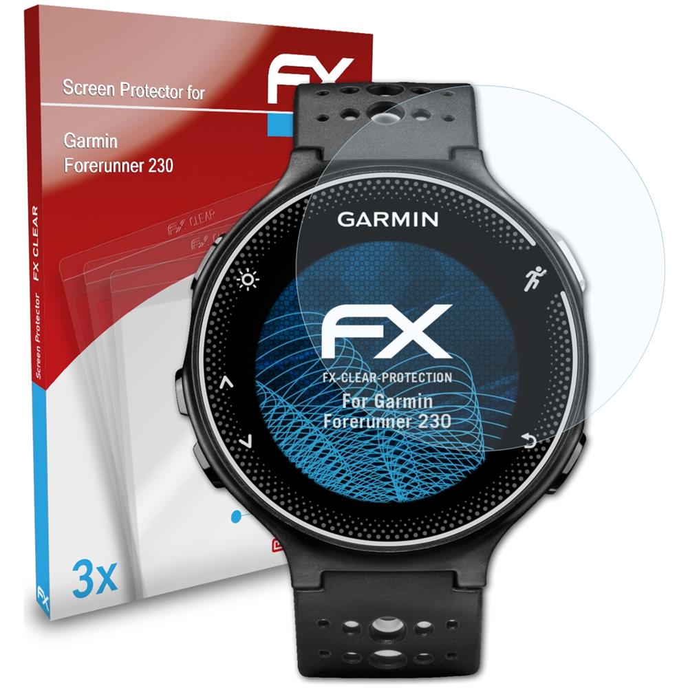 Protezione Pellicola Dello Schermo Compatibile Con Garmin Forerunner 230 Pellicola Protettiva, Ultra-trasparente Fx Proteggi Schermo (3x)  - Foto 1