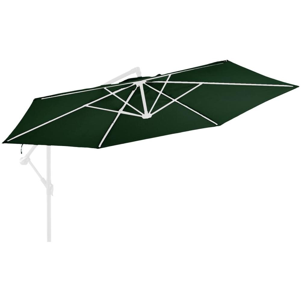 Telo di Ricambio per Ombrellone Bianco Verde 350 cm - Foto 3