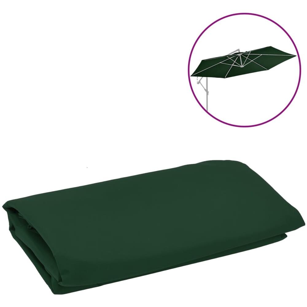 Telo di Ricambio per Ombrellone Bianco Verde 350 cm - Foto 1