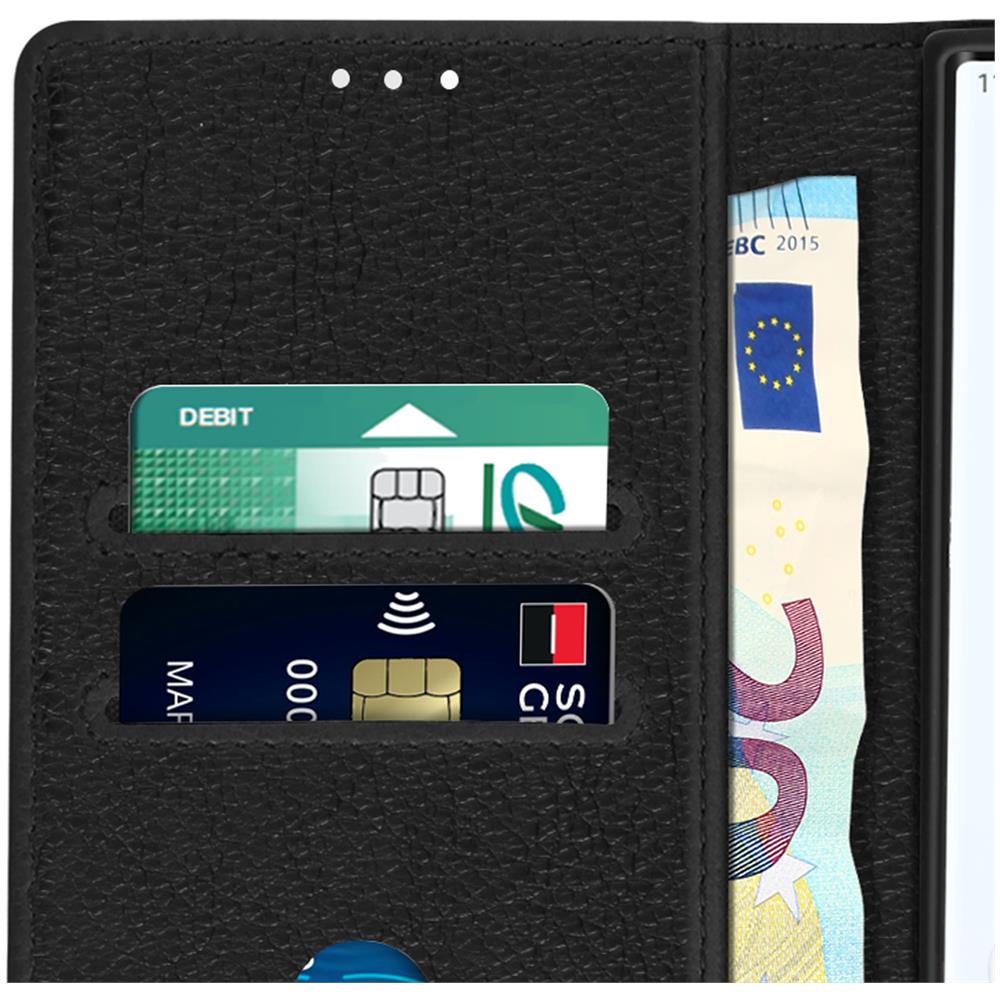 Custodia Per Samsung Galaxy S22 Ultra, Portacarte E Funzione Supporto Nera - Foto 5