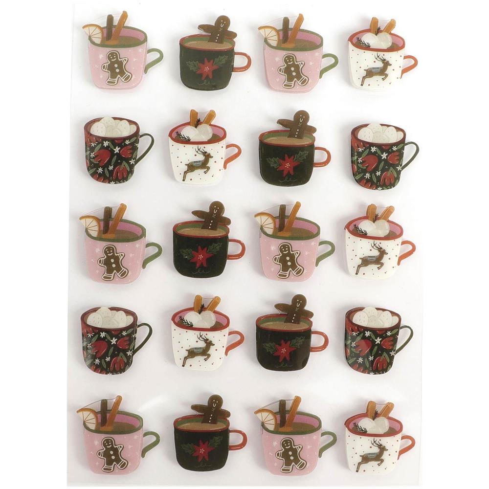 20 Adesivi 3d Di Cioccolato Natalizio - Foto 1