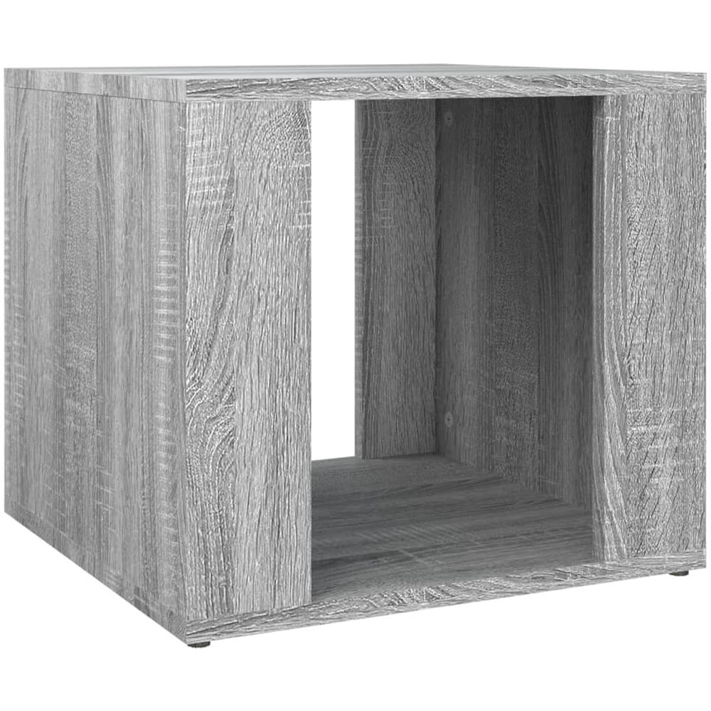 Comodino Grigio Sonoma 41x40x36 Cm In Legno Multistrato - Foto 2