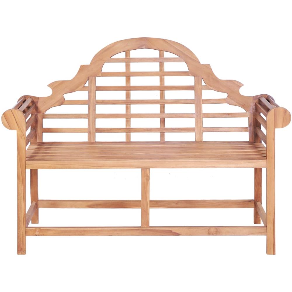 Panca da Giardino 127x58,5x92,5 cm in Legno Massello di Teak - Foto 2