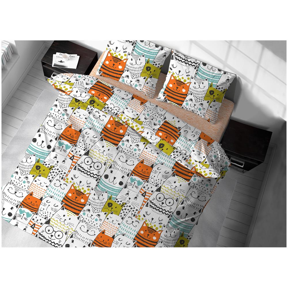 Copripiumino Singolo 100% Cotone Made Italy - Stampa Acquarello Floreale - Foto 7