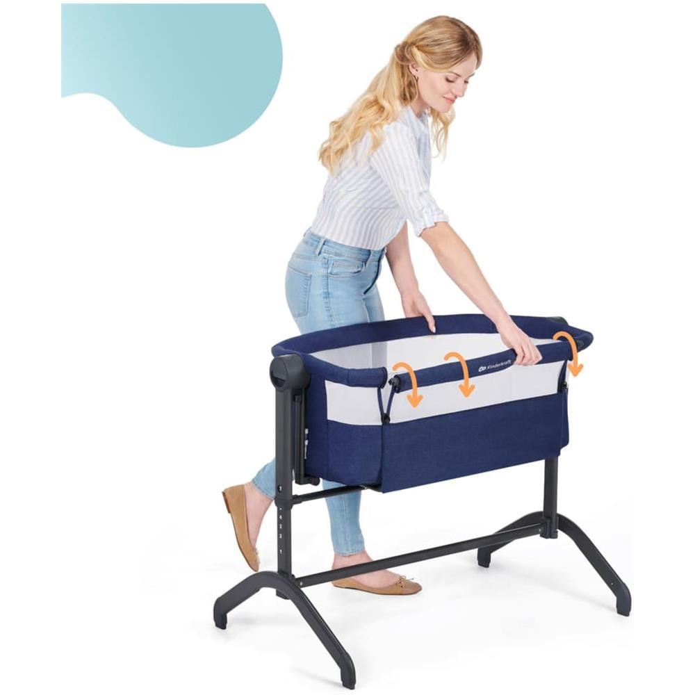 Culla Per Neonato 2 In 1 Bea Blu Marina - Foto 2