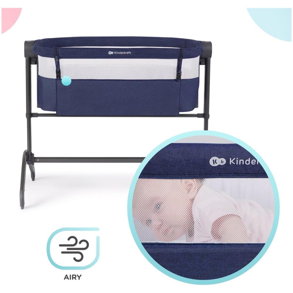 Culla Per Neonato 2 In 1 Bea Blu Marina - Foto 8