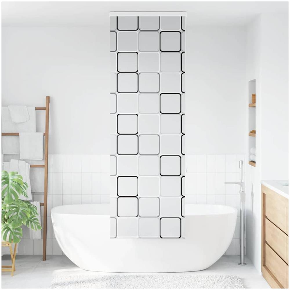 Tenda a Rullo per Doccia Cassonetto 80x240 cm Larghezza Tessuto - Foto 2