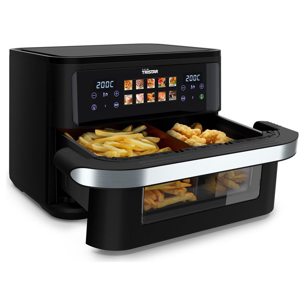 Friggitrice ad Aria Calda Capacità 10 L Potenza 2800 W Colore Nero Acciaio inox - Foto 2