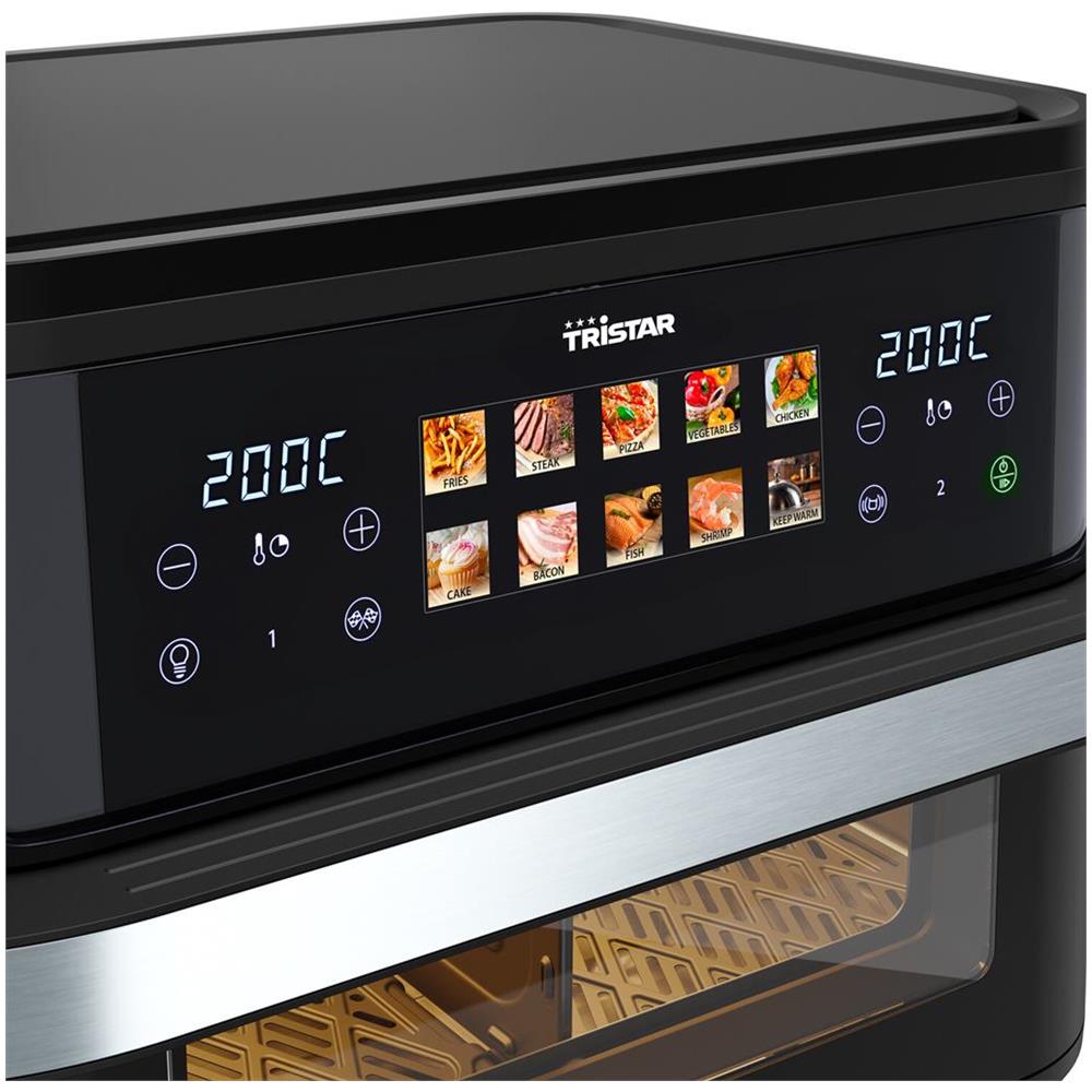 Friggitrice ad Aria Calda Capacità 10 L Potenza 2800 W Colore Nero Acciaio inox - Foto 4