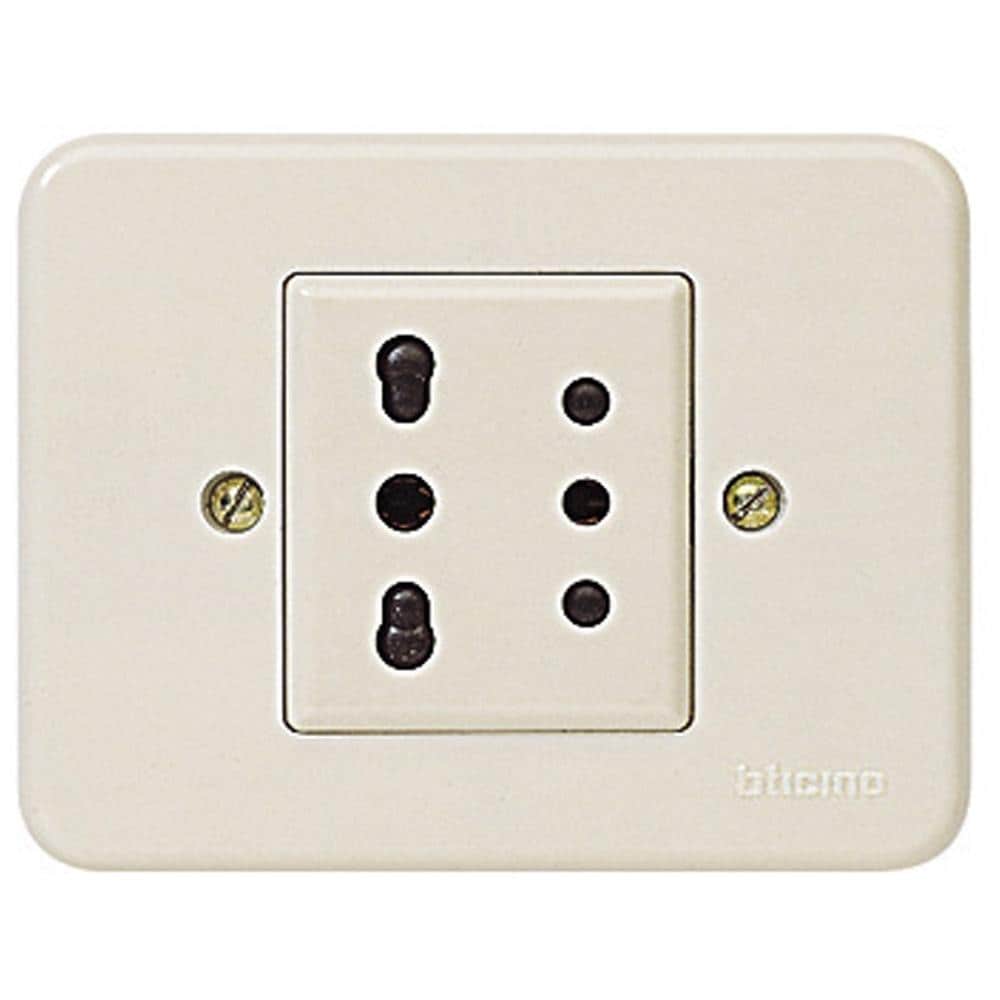 Apparecchi Domino Doppi, Resina, 89x69 Mm Presa Bipasso - Foto 1