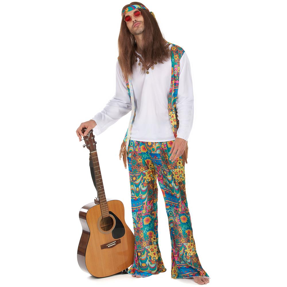Completo Hippy Anni '70 Uomo Large - Foto 1