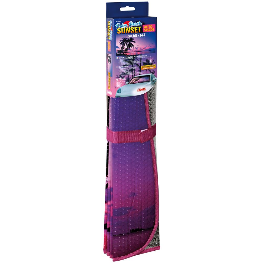 Scudo Termico Per Parabrezza - 68x147 Cm - Palm Beach Sunset - Foto 2