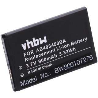 Vhbw Batteria Per Smartphone Clarity PAL – 900mAh 3,7V – Sostituisce RCBNTC04