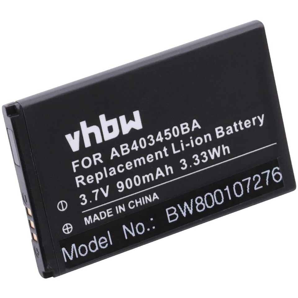 Vhbw Batteria Per Smartphone Clarity PAL – 900mAh 3,7V – Sostituisce RCBNTC04